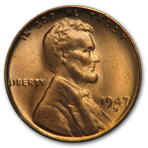 Buy 1947-S Lincoln Cent BU (Red)