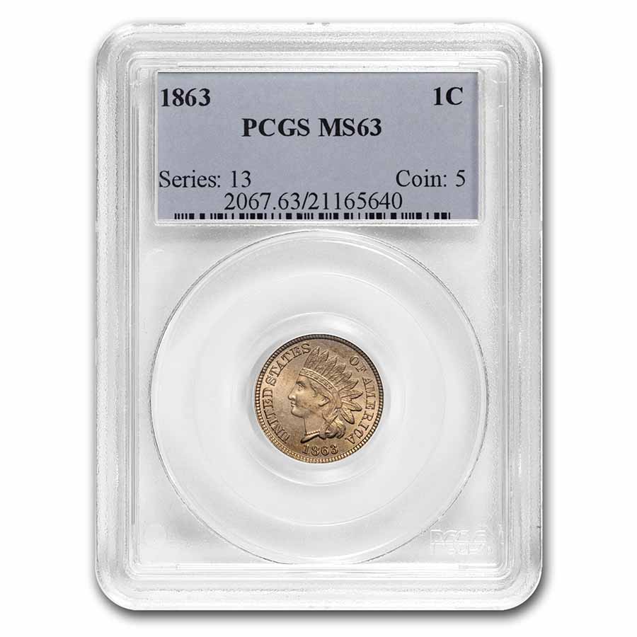 Buy 1863 Indian Head Cent MS-63 PCGS