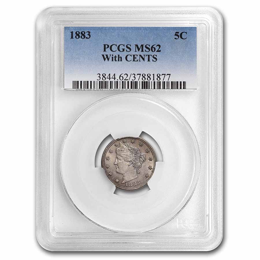 Buy 1883 Liberty Head V Nickel w/Cents MS-63 PCGS