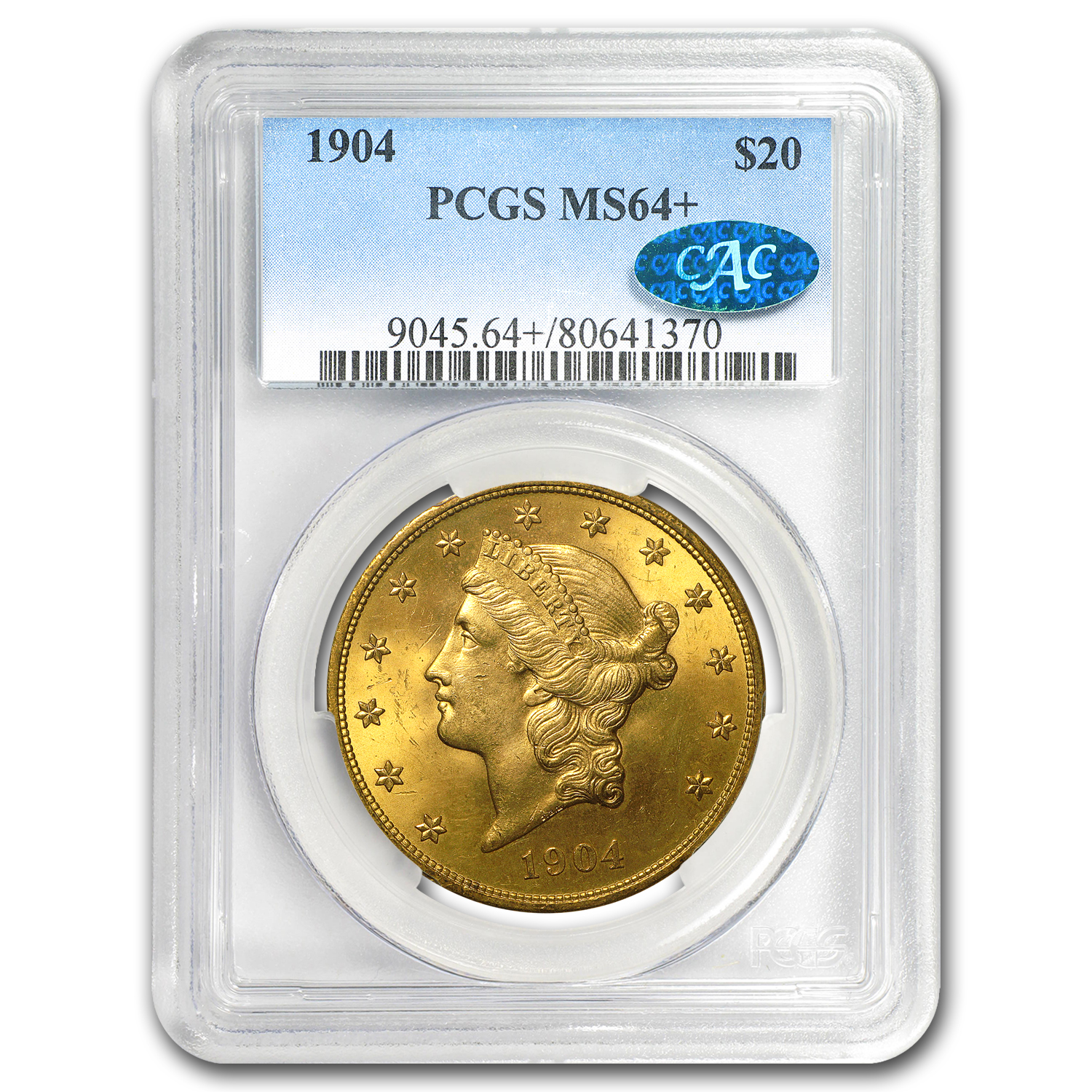 Buy $20 Liberty Gold Double Eagle MS-64+ PCGS (CAC, Random)