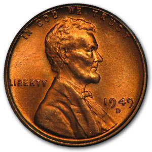 Buy 1949-D Lincoln Cent BU (Red)
