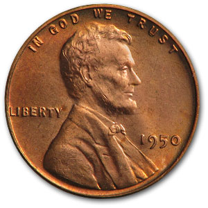 Buy 1950 Lincoln Cent BU (Red)