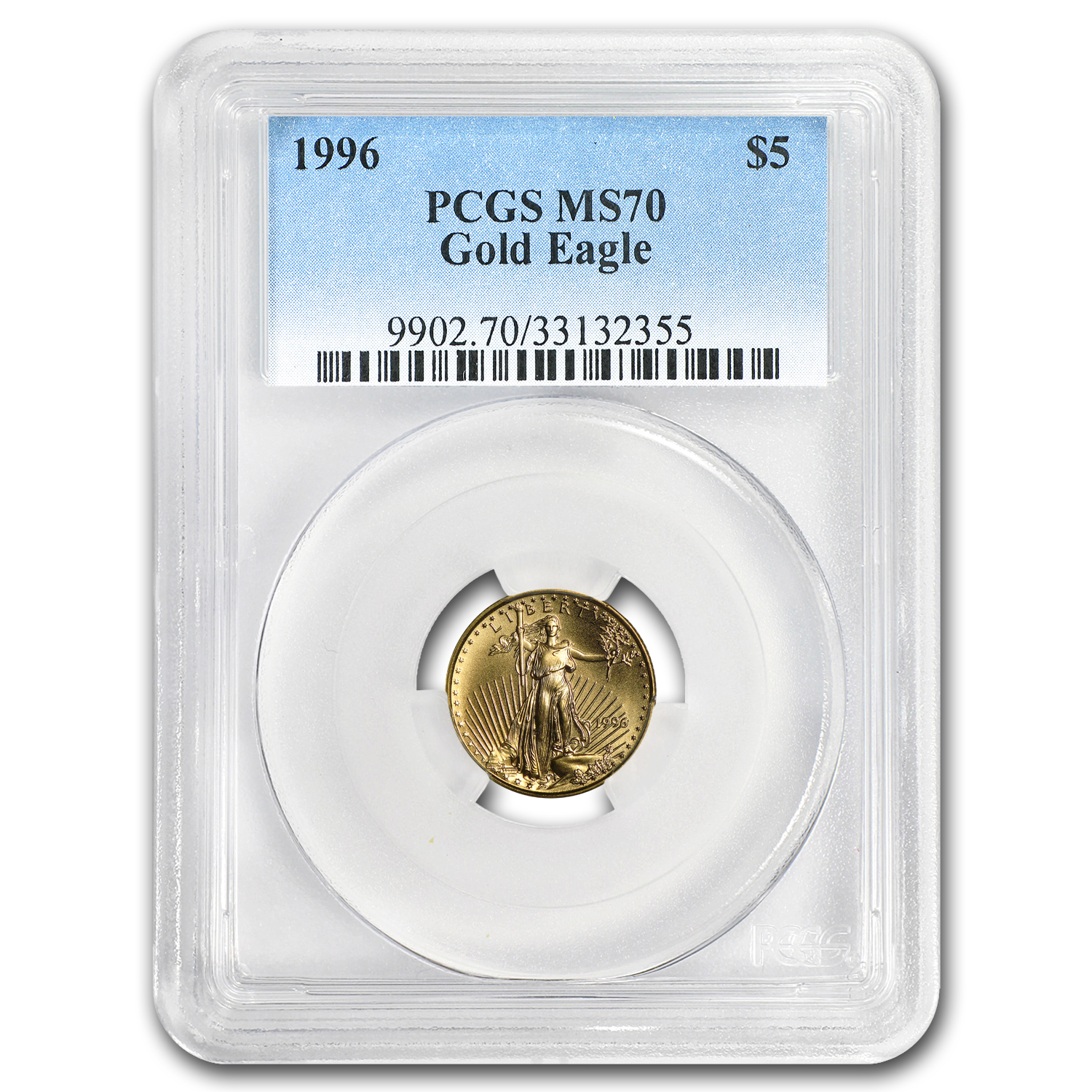 Buy 1996 1/10 oz American Gold Eagle MS-70 PCGS