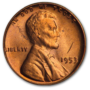 Buy 1953 Lincoln Cent BU (Red)