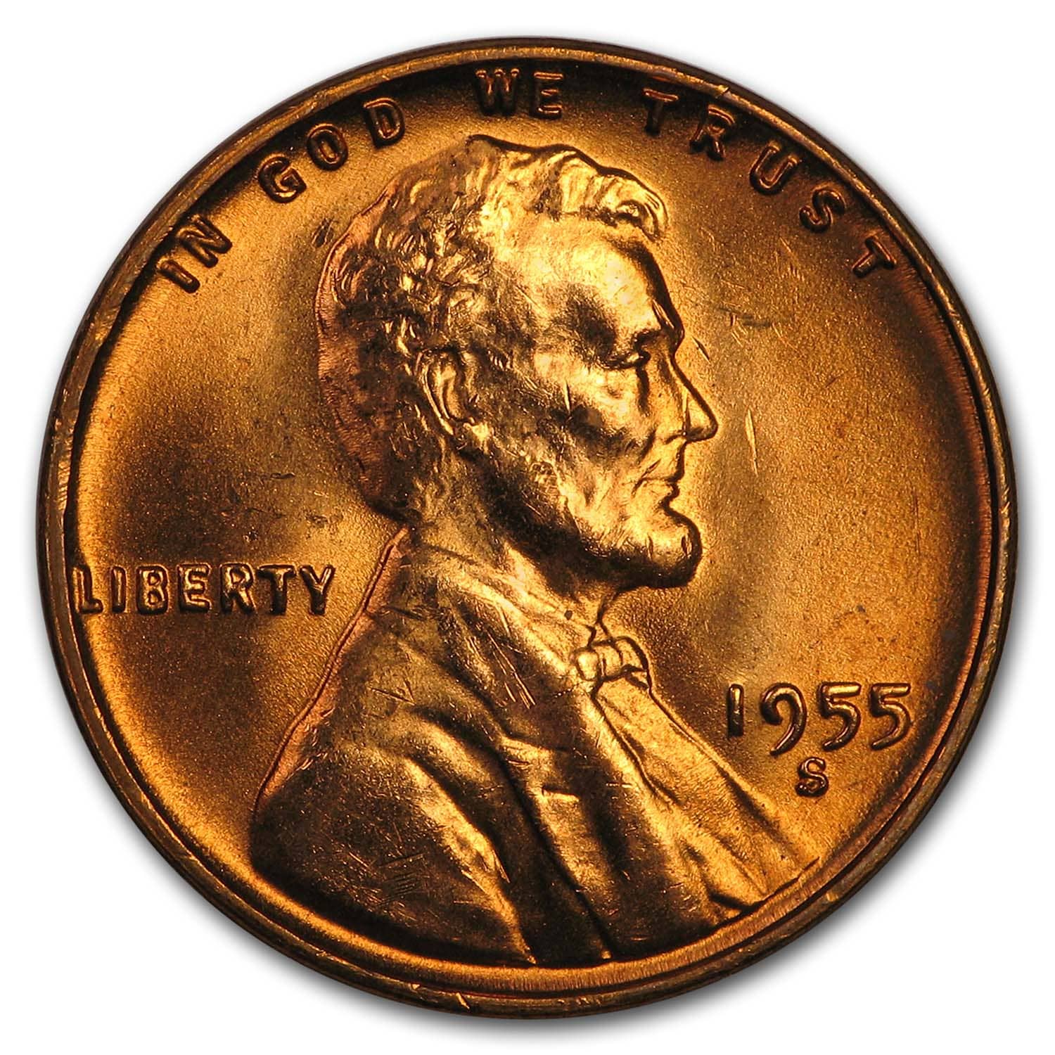 Buy 1955-S Lincoln Cent BU (Red)