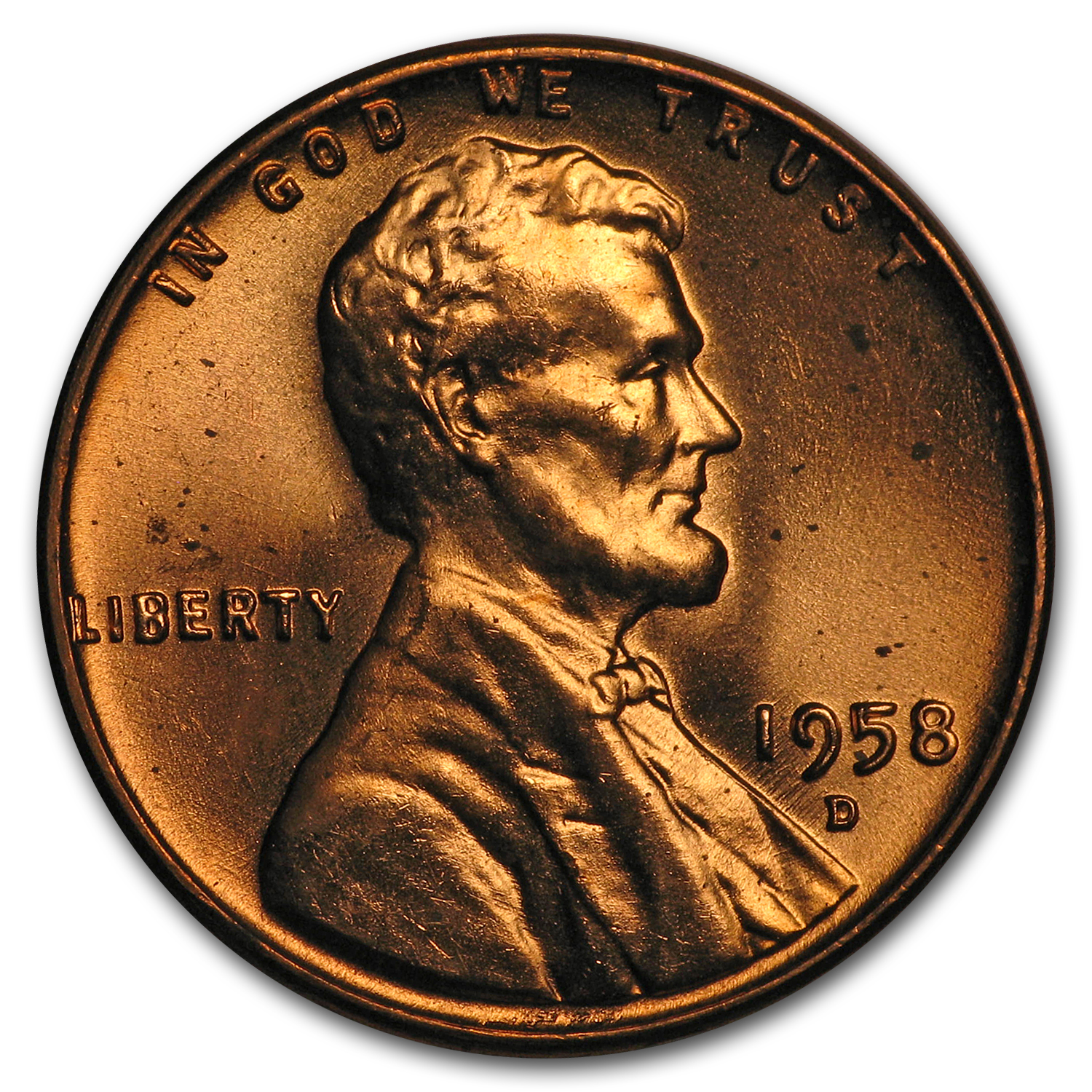 Buy 1958-D Lincoln Cent BU (Red)