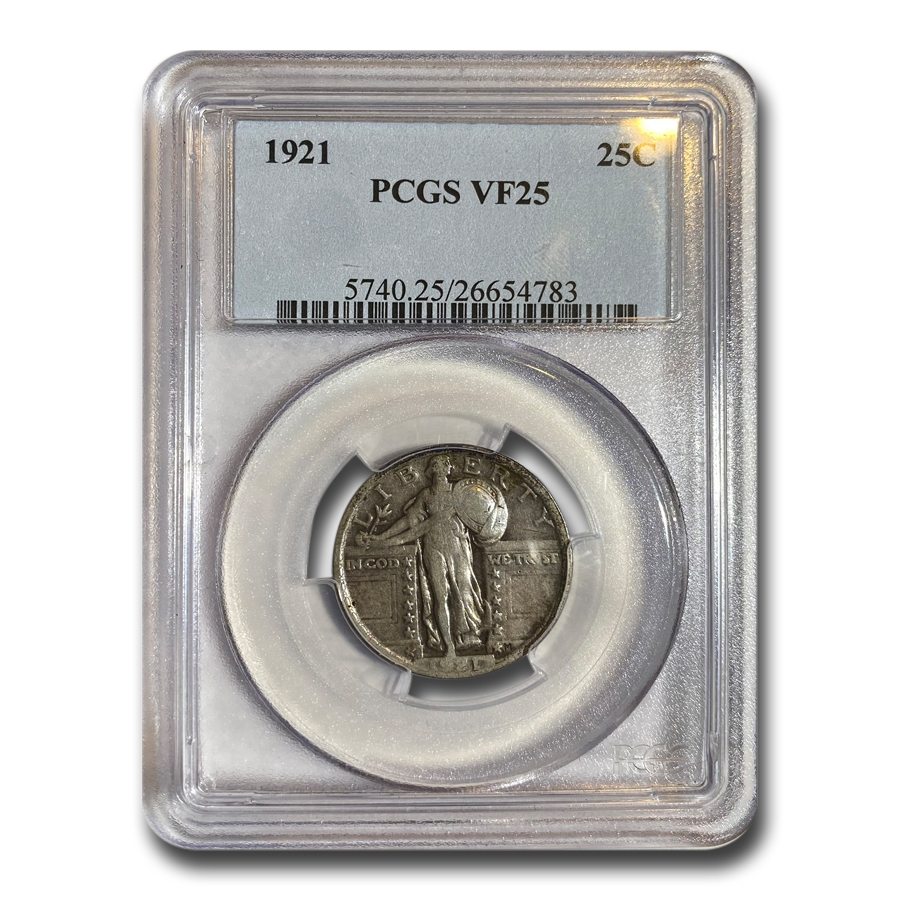 Buy 1921 Standing Liberty Quarter VF-25 PCGS