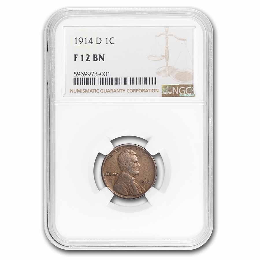 Buy 1914-D Lincoln Cent Fine-12 NGC