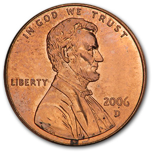 Buy 2006-D Lincoln Cent BU (Red)
