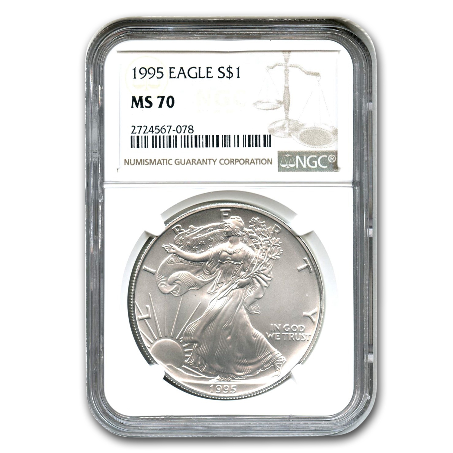 Buy 1995 American Silver Eagle MS-70 NGC