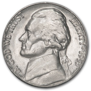 Buy 1955 Jefferson Nickel BU