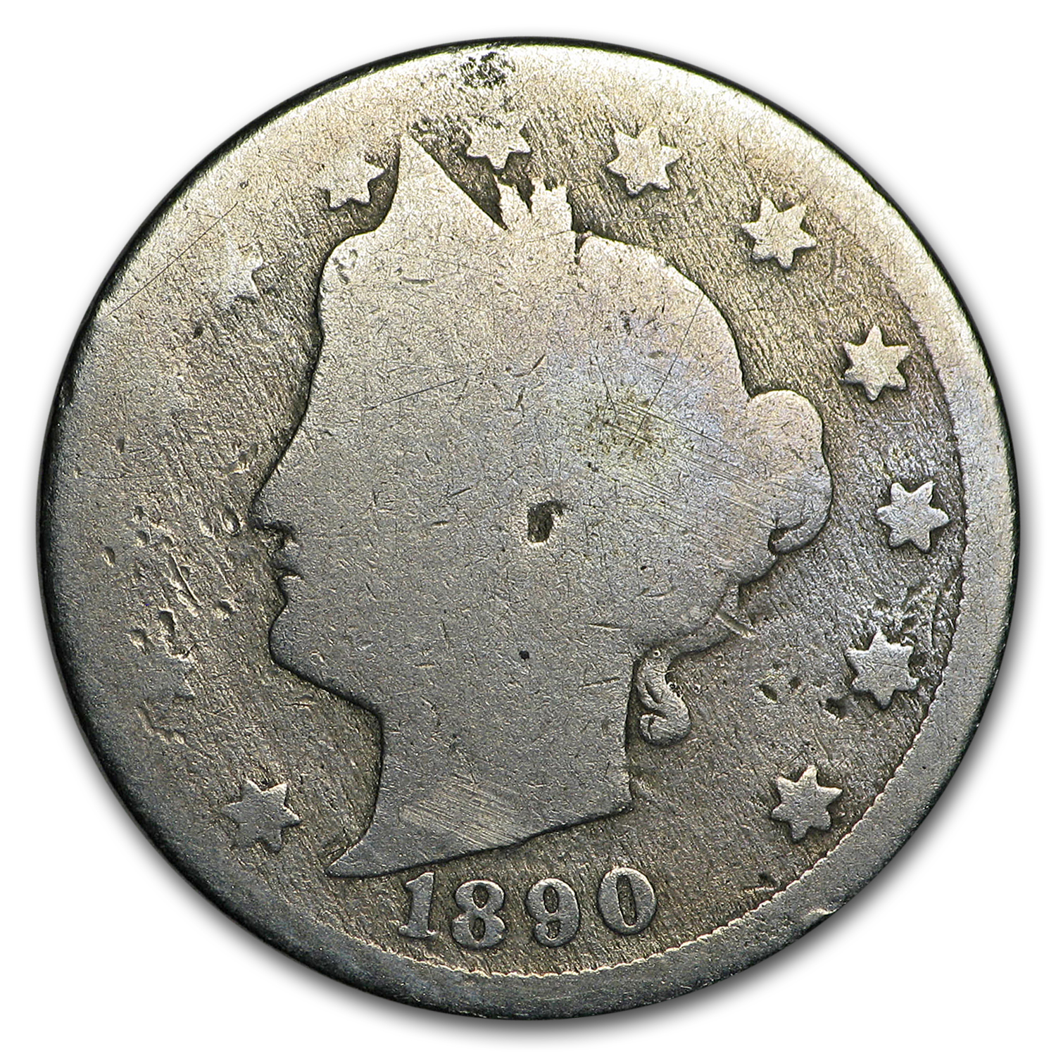 Buy 1890 Liberty Head V Nickel AG